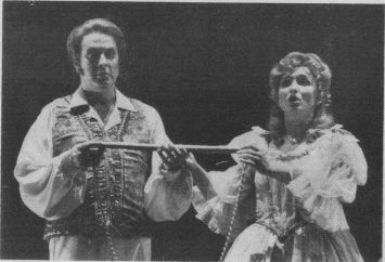 Walter MacNeil as Tamino and Marilyn Taylor as Pamina.