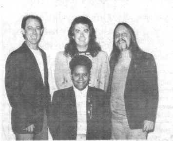 Back row: Left to right, Sam Hold, Larry Hold, Frank McCubbins. Front row: Robbie Bartlett