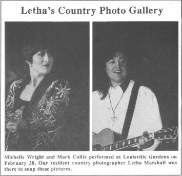 Michelle Wright and Mark Collie performed at Louisville Gardens on February 28. Our resident country photographer Letha Marshall was there to snap these pictures.