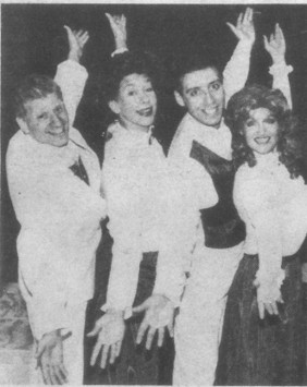 George M! cast members, left to right, Bill Hanna, Sandra Simpson, Jim Hesselman and Barbara Cullent.