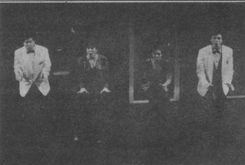 Side By side By Sondheim: left to right, David Green, Judy Kaye, Shelley Dickinson and Brent Barrett