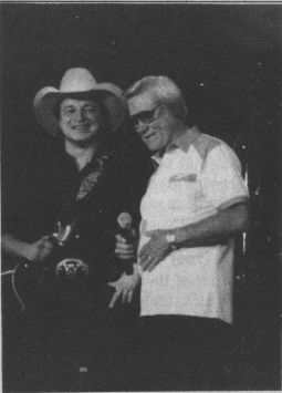 Mark Chesnutt, left, was joined onstage by George Jones. Photo by Michael W. Stout